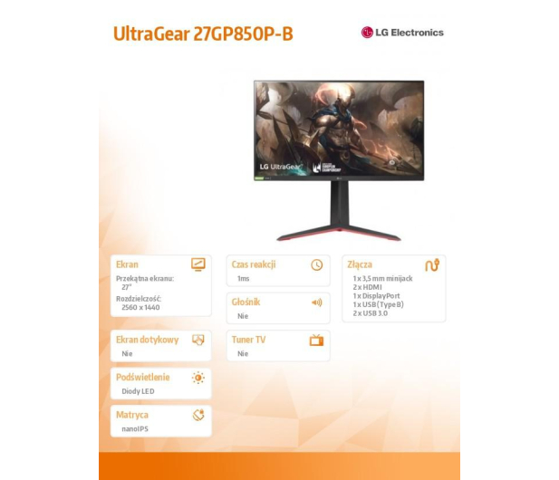 LG Ultragear 27GP850P NanoIPS HDR - 1125507 - zdjęcie 11